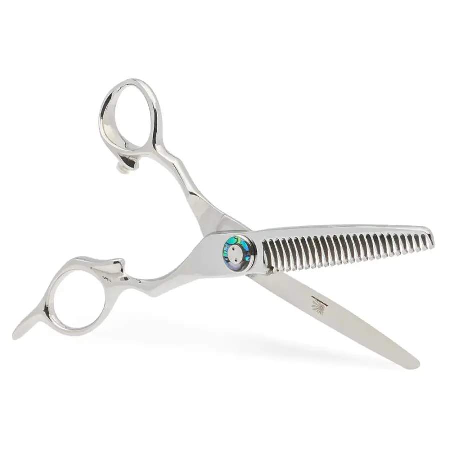 Forbici professionali per sfoltire e testurizzare a specchio Momoyasa Swift Mirror con dentatura di precisione