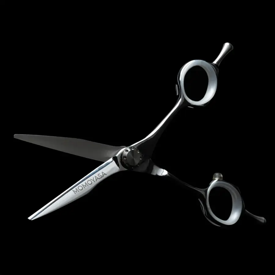 Forbici professionali da taglio a specchio Momoyasa Platinum Master con pivot a cuscinetti