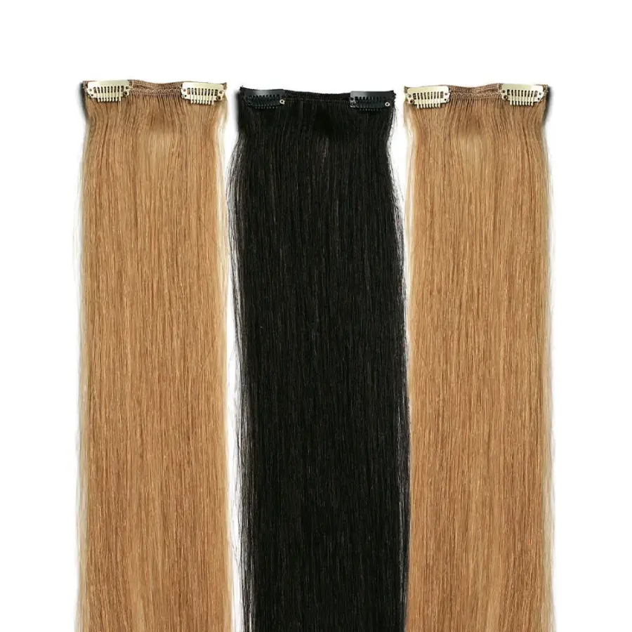 Extension a clip Magic Clips MXL sezioni da 10cm capelli naturali biondi e neri